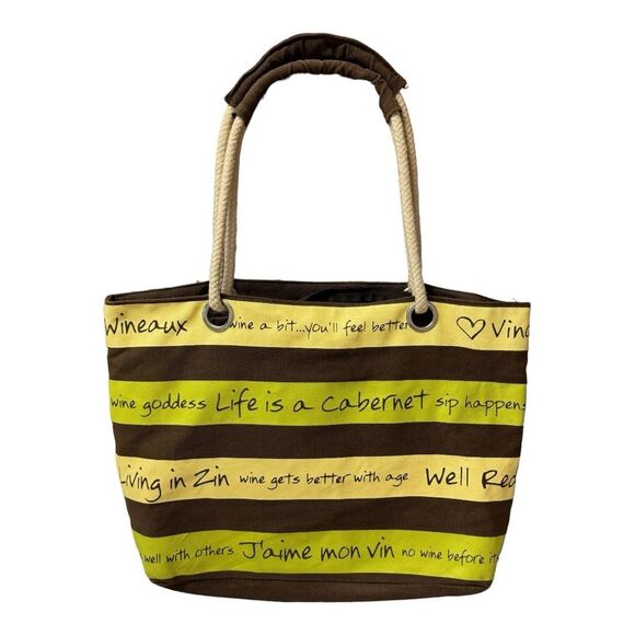 Chris's Stuff Wine Lover Tote Bag Quotes Sayings Shoulder Bag - Picture 2 of 11